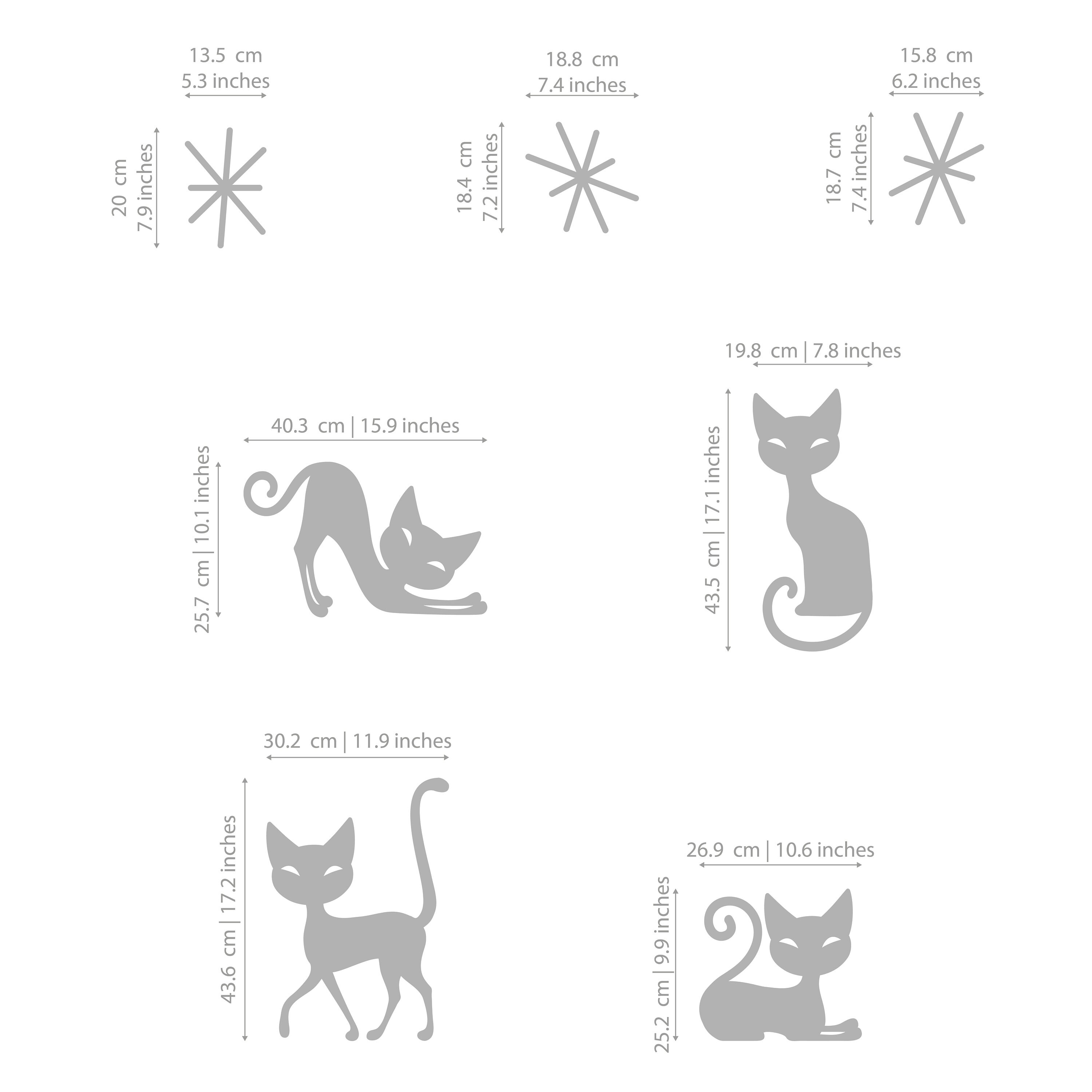 Mid Century Modern Cats Cat Lover Wall Art Atomic Cat Retro Etsy Canada