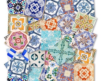 Pegatinas de azulejos de muestra, paquete de 4, SKU: SMPL