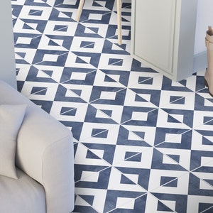 Floor Tile Stickers, Carrelage Adhésif, Fliesenaufkleber, Flooring, Vinyl, Tile Stickers, Tile Decals, Stair Riser, Pack of 25 - SKU:GEOPTST