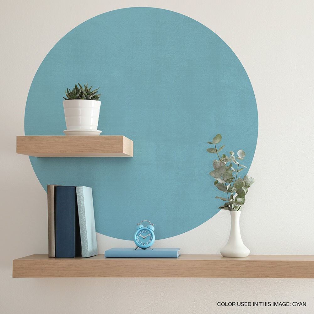 Circle Wall Decal Color Circle Wall Sticker Color Blocking Etsy Canada