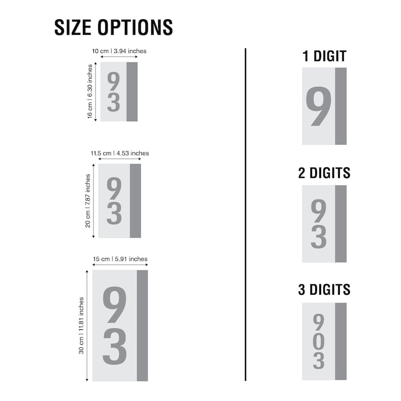 Unit Door Numbers, Interior Modern Number Plague, Room Number Sign ...