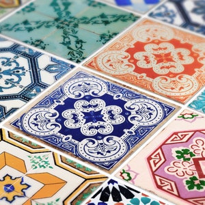 Traditional Spanish Tiles Stickers Tiles Decals Tiles for Kitchen Backsplash or Bathroom Home Carrelage PACK of 32 SKU:SPANTILES image 6