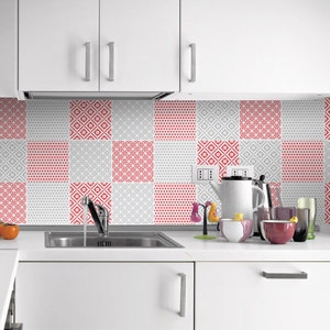 Stickers Escalier, Peel and Stick Tile, Carrelage Adhésif, Fliesenaufkleber, Tile Decal, Fliesenstickers, Fliesendeko, Pack of 24- SKU:PVCRA