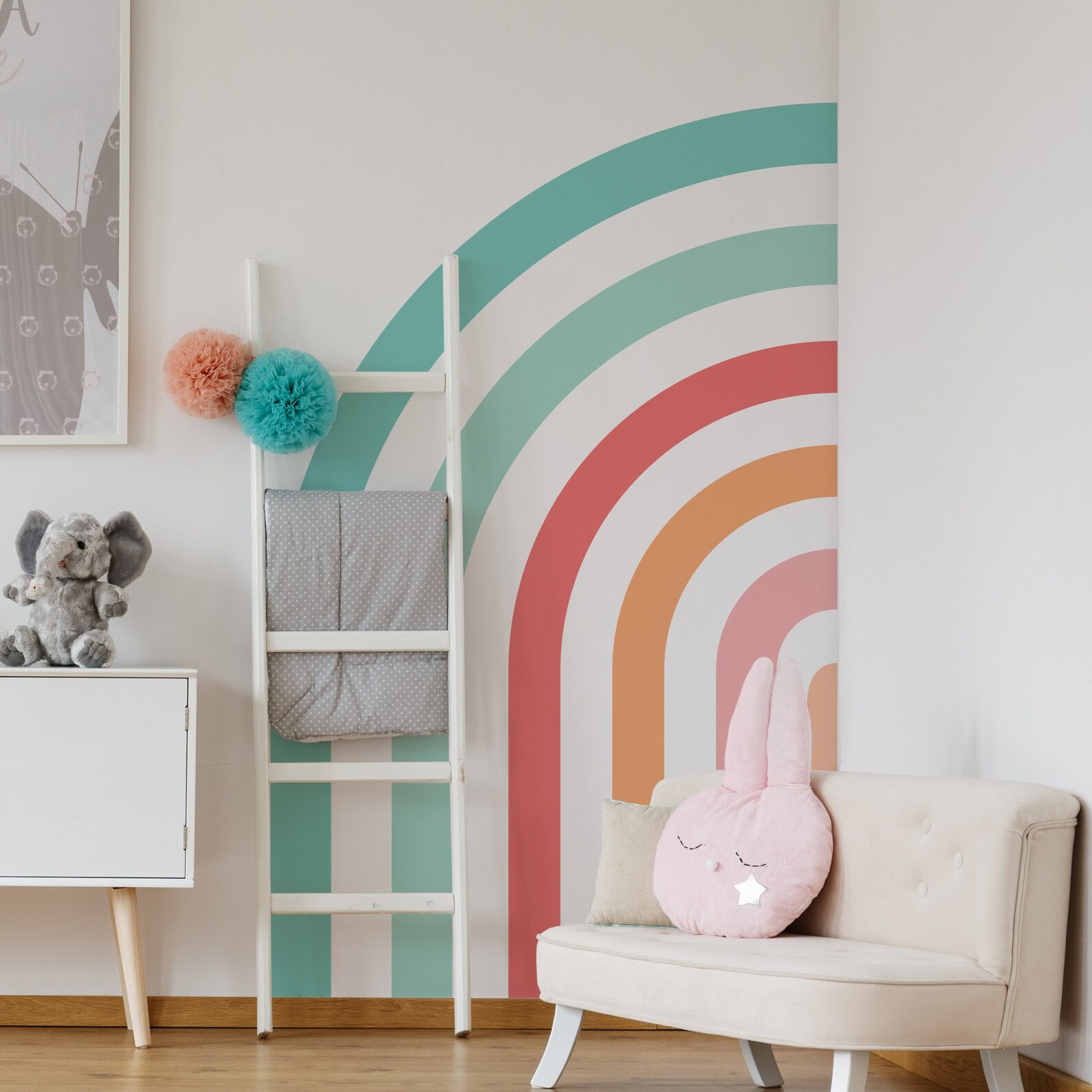 Half Rainbow Decal Large Rainbow Decal Nursery Playroom Etsy