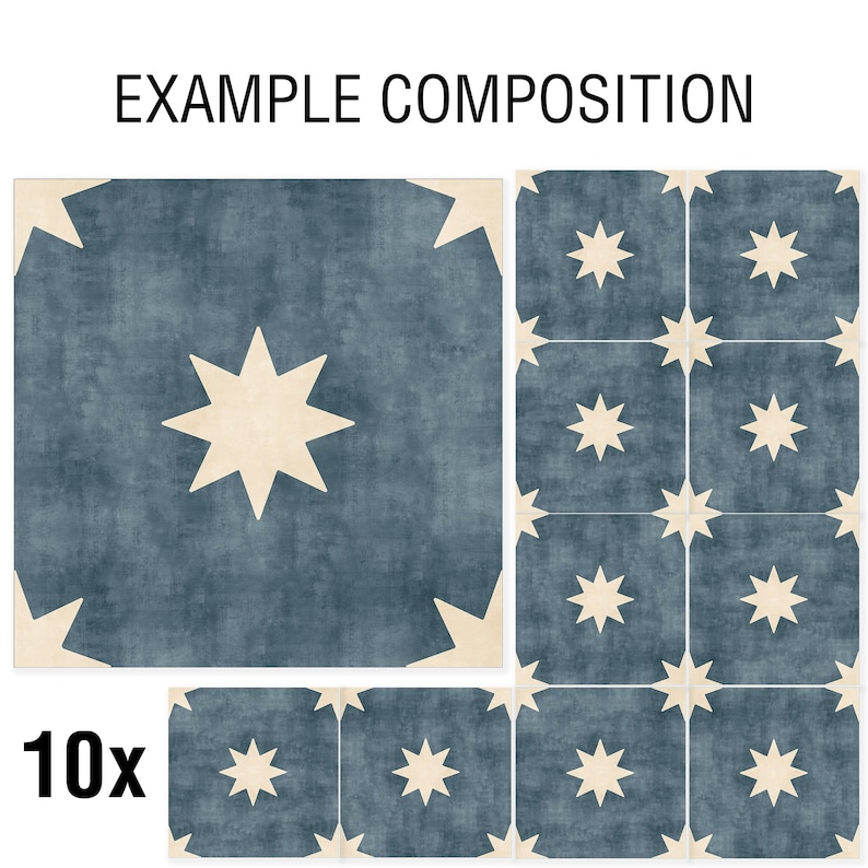 Kitchen Decor Tile stickers Tiles for Kitchen Bathroom Backsplash Floor decals Pack of 10 SKU:BLST image 6