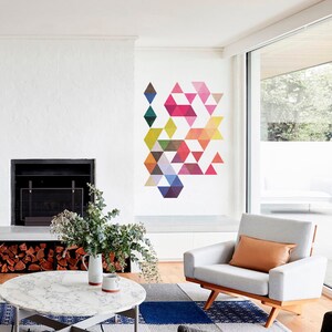 Colored Triangles Mid Century Modern Danish Modernist Stickers Decals SKU:COLORTRIMIDMODERST image 2