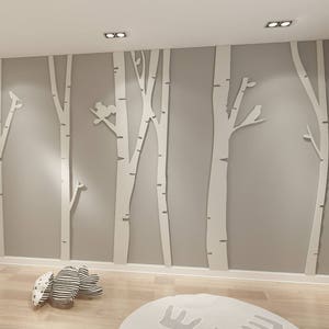 Birch Tree - 3D - Birch Tree Art - Birch Tree Wall Art - Birch Tree Decor - Birch Tree Branches - Tree Wall Art - Birch Tree - SKU:BTR3D