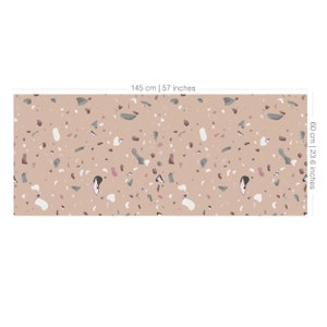 Old Pink Terrazzo Adhesive Film, Waterproof, Kitchen Backsplash - SKU ...
