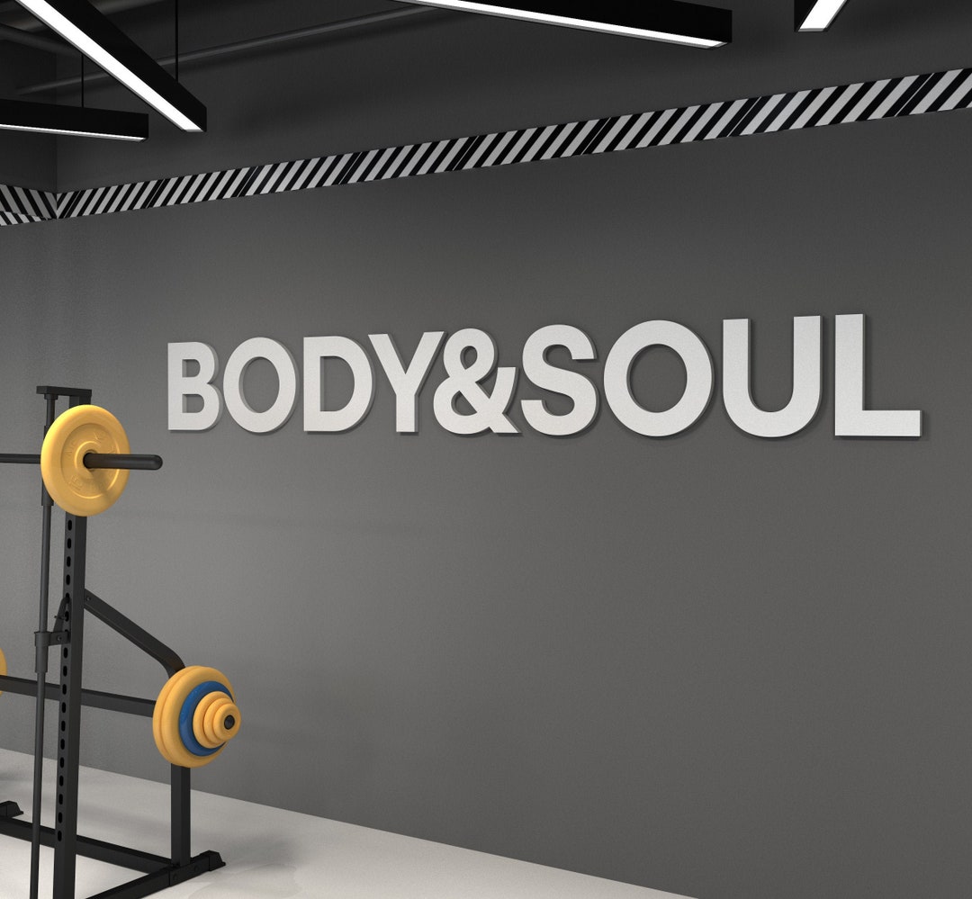 Body and Soul , Gym Sign , Gym Decor , Gym Wall Art SKUBDSO Etsy