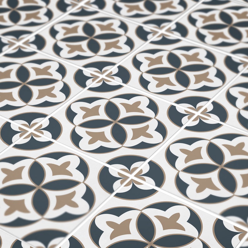 Adhesivos para azulejos con diseño de Cracovia, adhesivos para azulejos, aptos para paredes y suelos, impermeables, paquete de 10, SKU:CRAC imagen 6