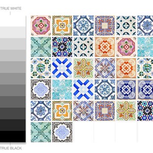 Traditional Spanish Tiles Stickers Tiles Decals Tiles for Kitchen Backsplash or Bathroom Home Carrelage PACK of 32 SKU:SPANTILES image 9