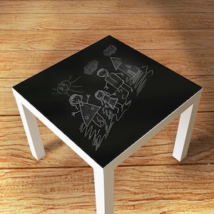 Chalk Board Sticker - Drawing Table Sticker - Table Decal - Kids Table Sticker - LACK Table  Sticker - SKU:BKCHKLACKS