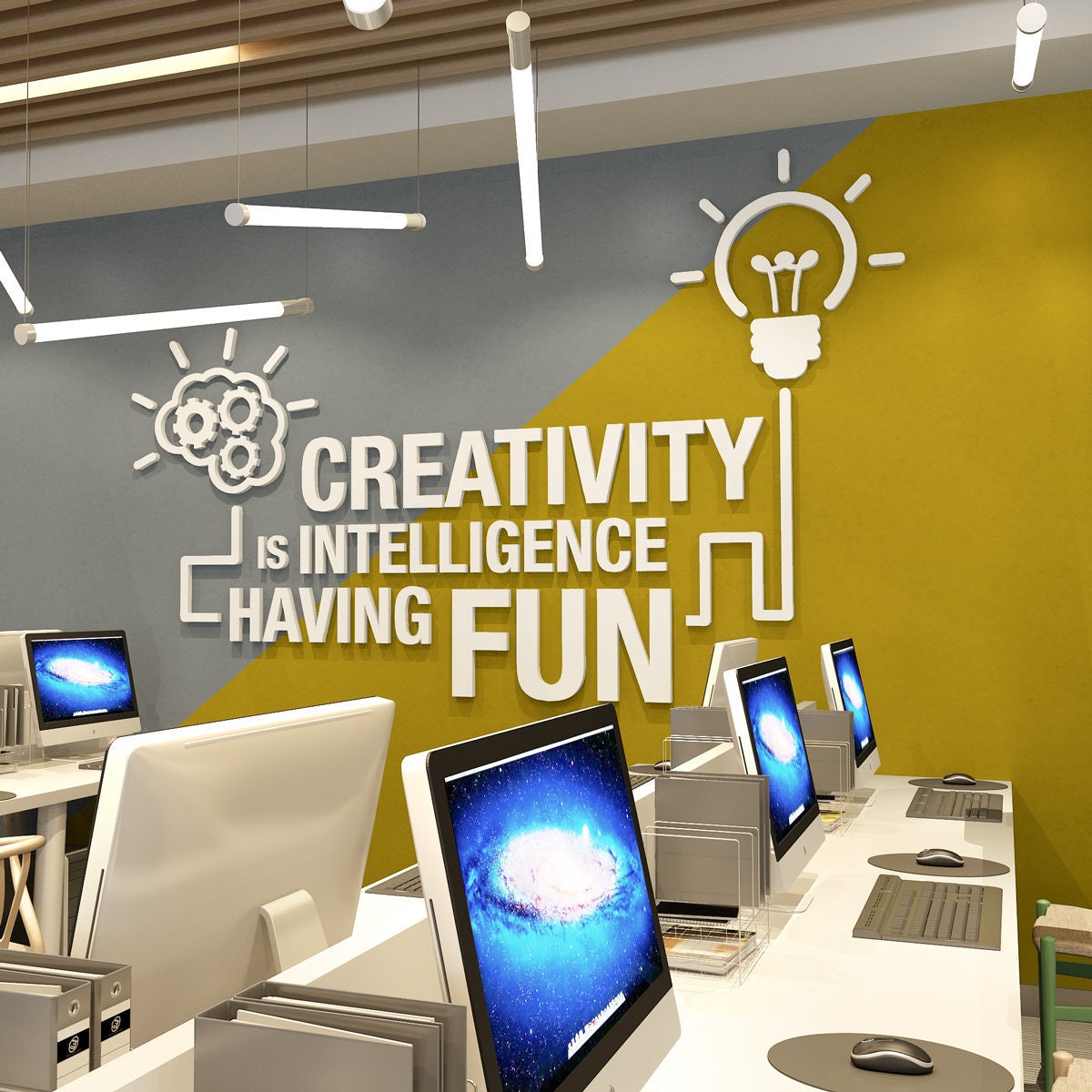Buy Office Wall Art Dimensional Letters Wall Creativity Office Online in  India - Etsy