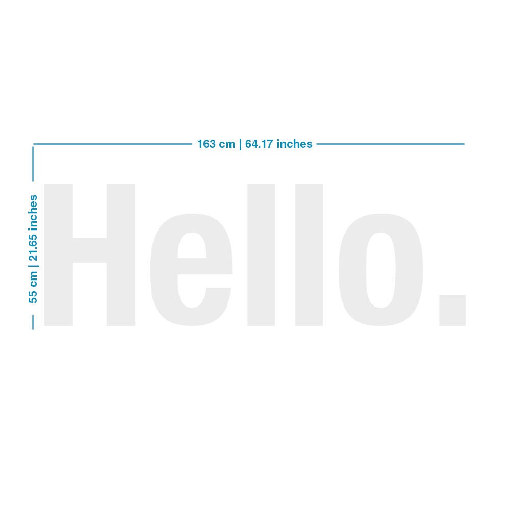 Hello, Office, Wall, Art, Decor, 3D, PVC, Typography, Inspirational ...