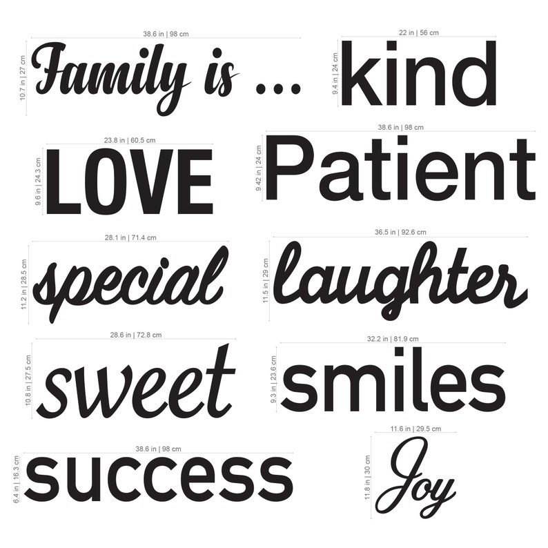 Gallery Wall 3D Quotes Gallery Wall Decor Gallery Wall Etsy Canada