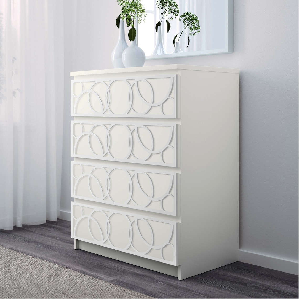 DIY Overlays Furniture Appliques Makeover Fretwork Glam Etsy