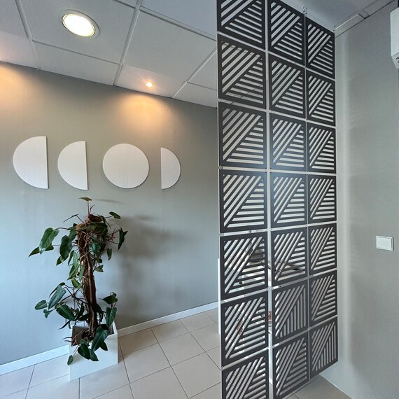 Modular Partitioning System for Decorating Walls Dividing Rooms