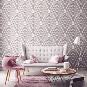 アールデコ家具、アールデコ、壁装飾、壁アート、幾何学模様の壁アート、ミニマリスト、透かし細工、壁パネル、ホームデコレーション、オフィス - SKU:FMID3DP