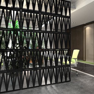Modular partitioning system for decorating walls, dividing rooms - SKU:MO64