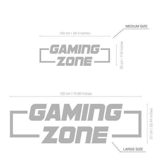 Gaming Zone, 3D Wall Decor, Video Games Sign, Gameroom Sign Gifts, Gamer  Girl, SKU:GAZO 