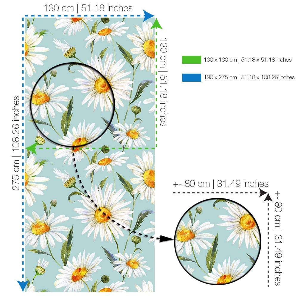 White Daisy Wallpaper White Daisies Removable Wallpaper - Etsy