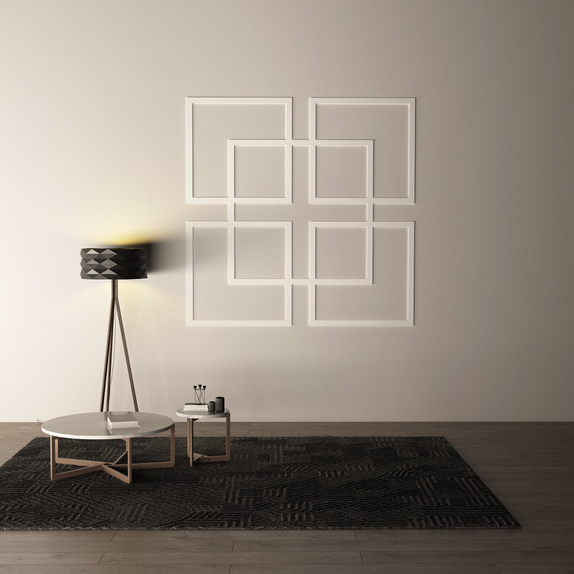 Geometric Accent Wall Panels Wall Paneling 3D Wall Decor Etsy UK