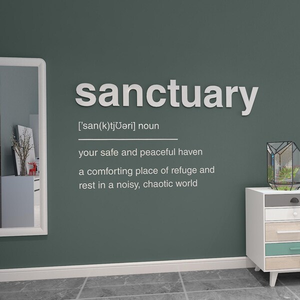 Sanctuary Definition Sign - SKU:SADF