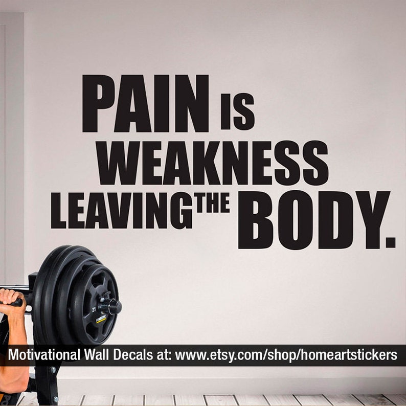 wall quotes gym wall decal quotes decals bodybuilding | etsy