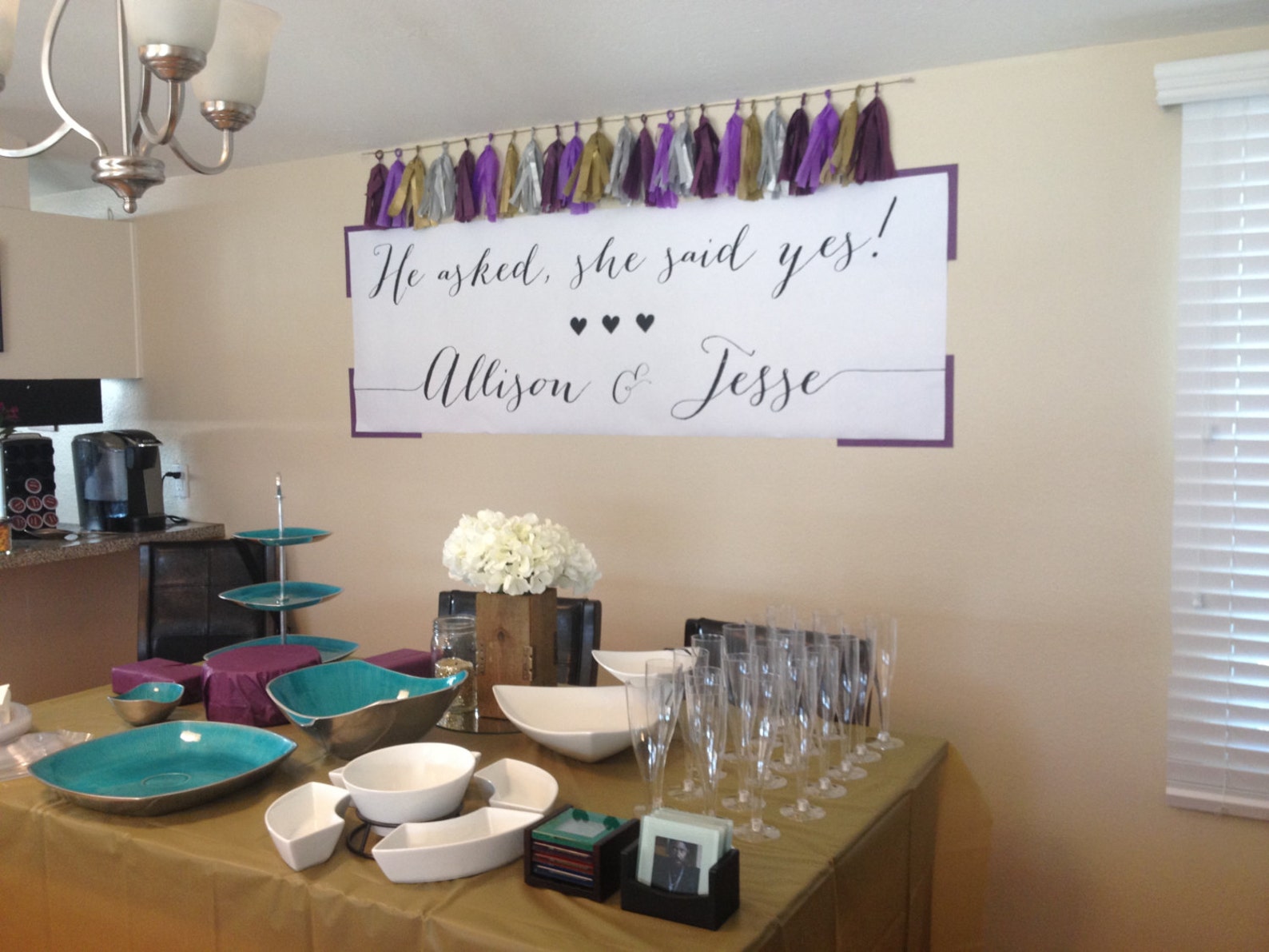 Engagement Party Banner// Printable Custom Engagement Party Etsy