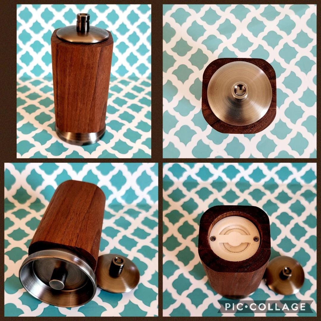 Square Shaped Pepper Grinder / Upside Down Peppermill Etsy