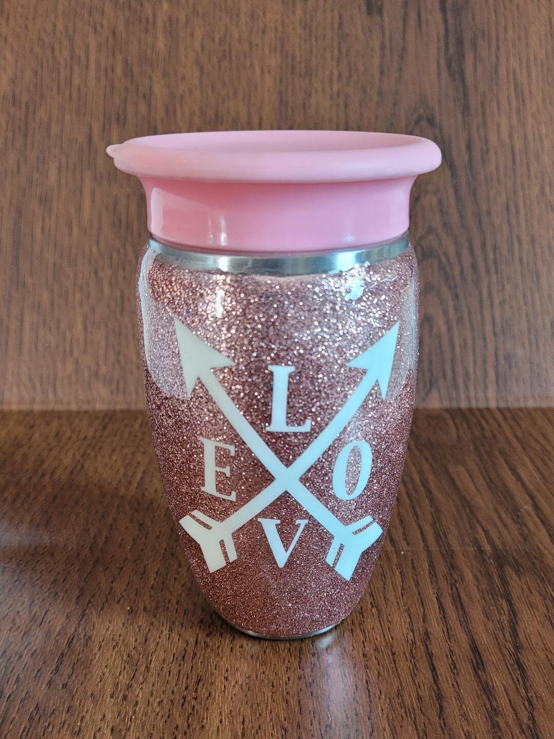 Rose Gold Love Sippy / Stainless Steel 360 Sippy Cup