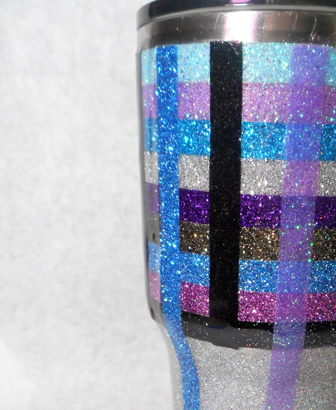 Glitter Washi Tape Tumbler Etsy