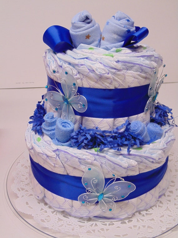 butterfly diaper cake