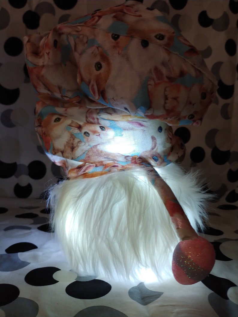 Light up bunny gnome