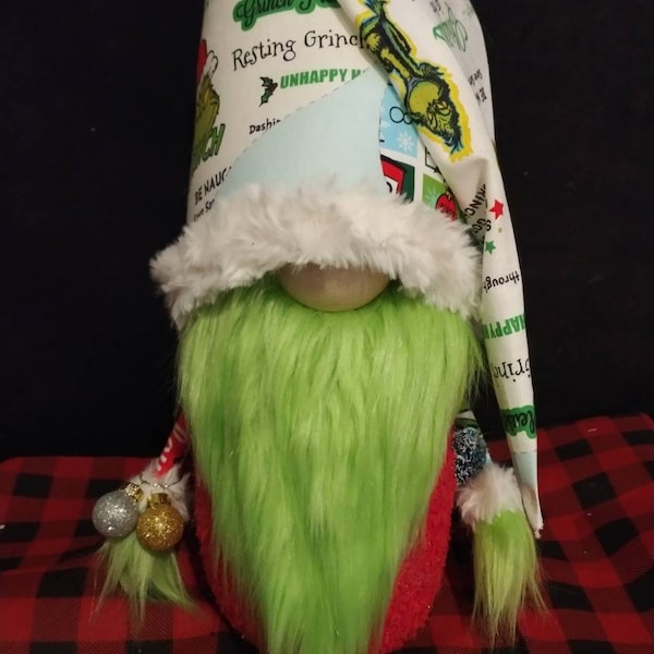 Grinch Gnome Etsy