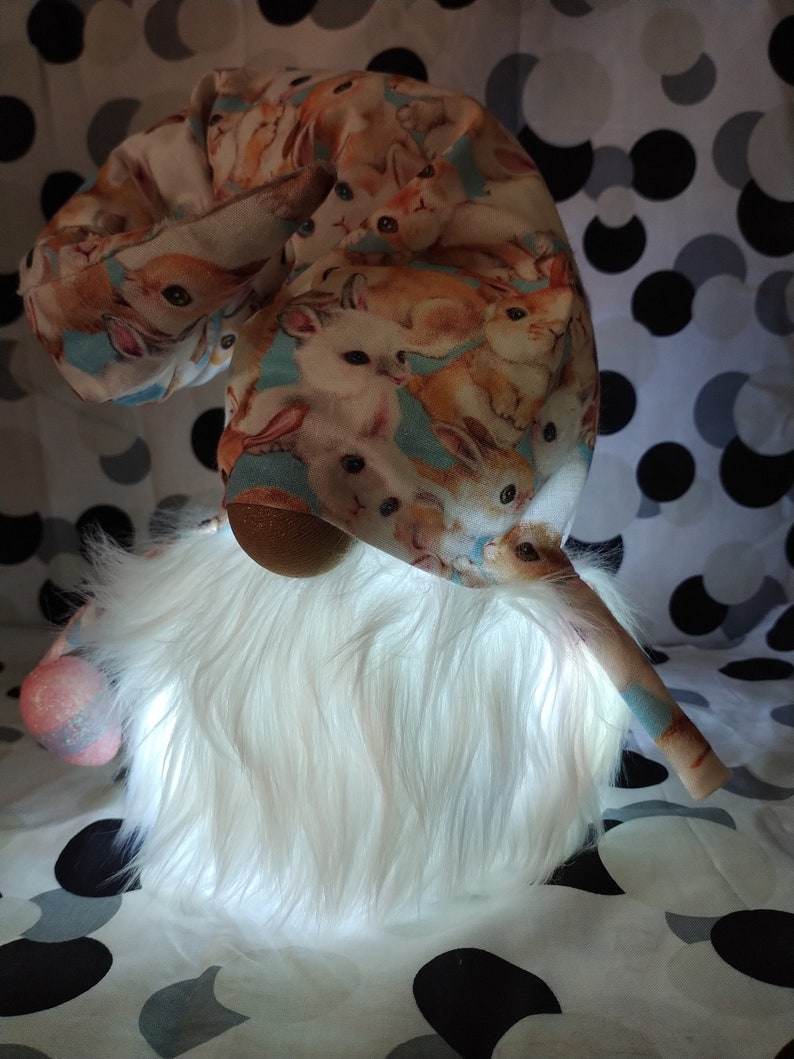 Light up bunny gnome
