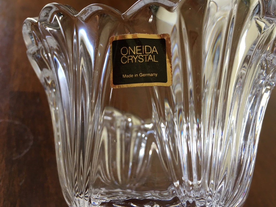 Vintage Cream and Sugar Set Lead Crystal Creamer and Sugar Etsy