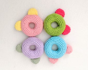 Crochet Teddy Rattle Pattern: Amigurumi Baby Toy (PDF Download)