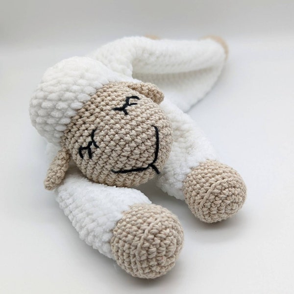 PATTERN ONLY, *SLEEPY* Sheep Comforter, crochet sheep, crochet pattern, amigurumi comfroter pattern, amigurumi lovey, crochet lovey