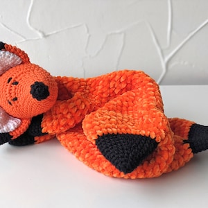 Patron de couette renard au crochet, Amigurumi Lovey (Patron PDF)