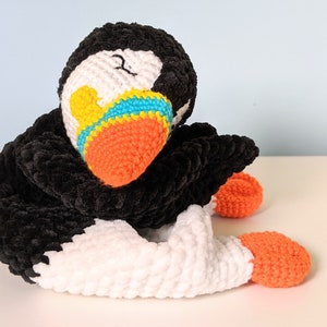 PATTERN ONLY, BABY Comforter bundle, crochet lovey, crochet sheep pattern, amigurumi lovey pattern penguin comforter pattern puffin patter image 3