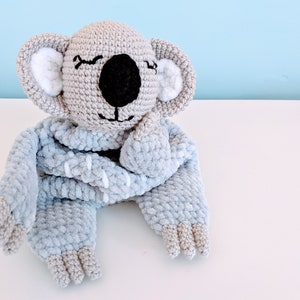 PATTERN ONLY, Koala Comforter, crochet koala, crochet pattern, amigurumi comfroter pattern, amigurumi lovey, crochet lovey pattern