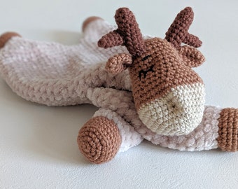 PATTERN ONLY, *SLEEPY* Reindeer and Moose Comforter, reindeer lovely, crochet pattern, amigurumi comfroter pattern, amigurumi moose pattern