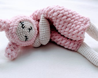 Crochet Teddy Bear Comforter PATTERN: Amigurumi Lovey (PDF Pattern)