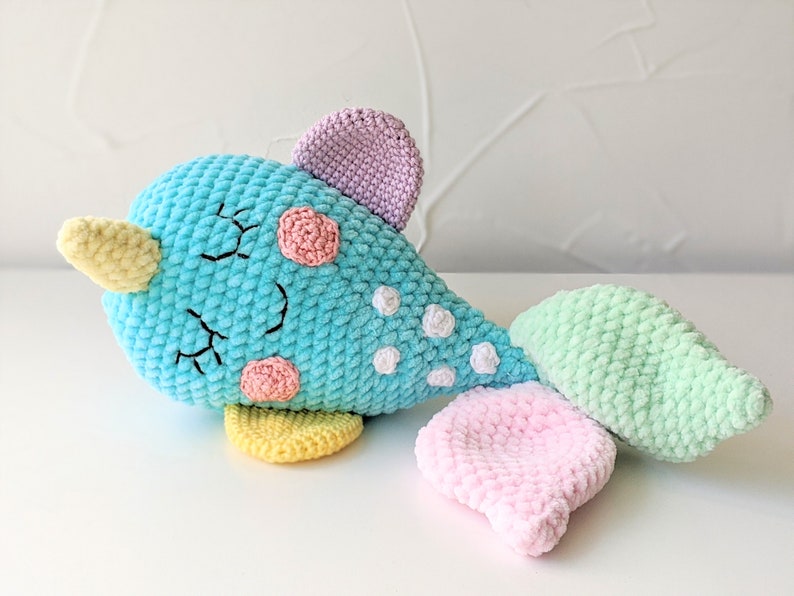 PATTERN ONLY, Narwhal Comforter, crochet narwhal, crochet pattern, amigurumi comfroter pattern, amigurumi lovey, crochet lovey pattern image 4