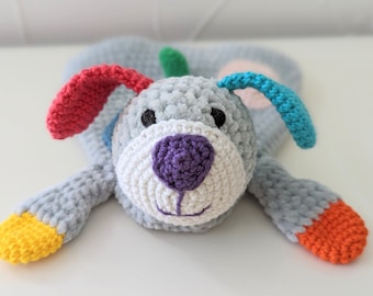 Crochet Dog Comforter Pattern: Amigurumi Lovey Snuggler (PDF Download)