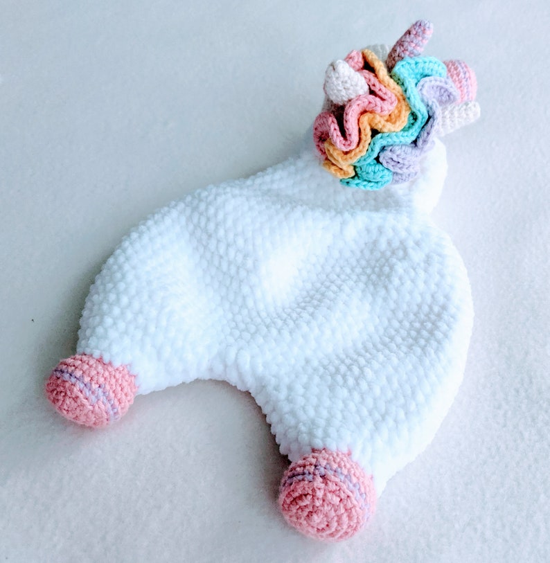 PATTERN ONLY, SLEEPY Comforter bundle, crochet lovey, crochet sheep pattern, amigurumi lovey pattern unicorn comforter pattern sheep patte image 8