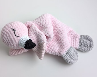 Crochet Baby Flamingo Comforter Pattern: Amigurumi Lovey (PDF Pattern)