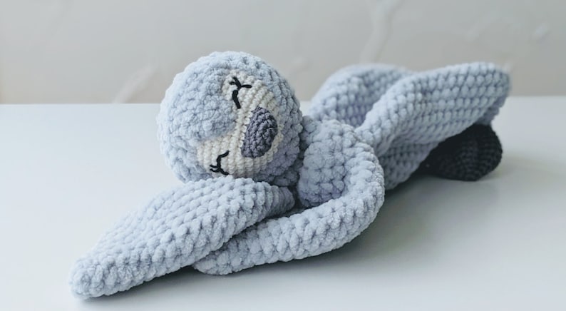 PATTERN ONLY, BABY Comforter bundle, crochet lovey, crochet sheep pattern, amigurumi lovey pattern penguin comforter pattern puffin patter image 10