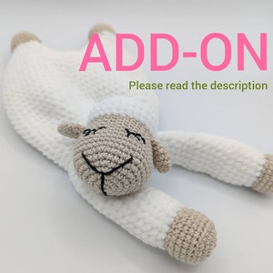 ADD-ON Anleitung, *SLEEPY* Schaf Tröster, Häkelanleitung Schaf, Häkelanleitung Schaf, Schafwolle Schaf